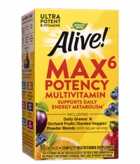 NATURES WAY Alive! Max6 Potency Multivitamin / 90 Caps